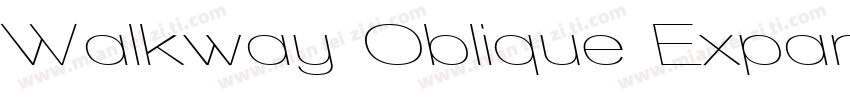 Walkway Oblique Expand字体转换